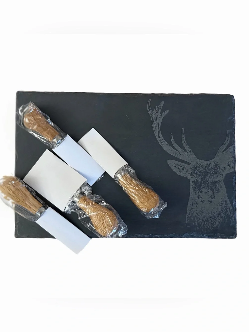 NIB Taylor's Eye Witness Slate Cheese Board & Knife Set